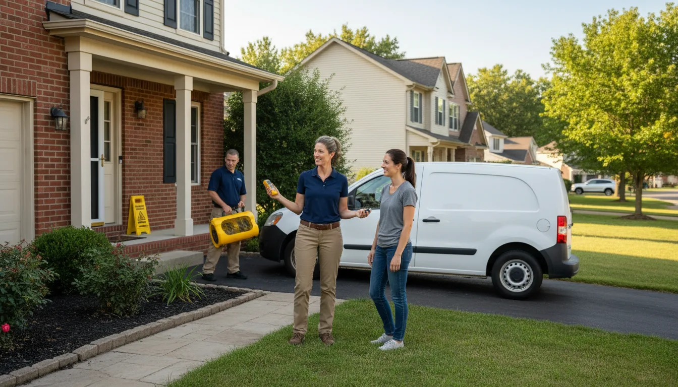Residential water damage restoration in Shippenville, PA